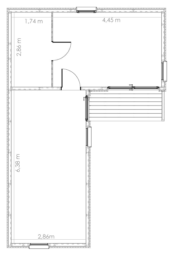 dim 40 top Dimension studio de jardin 40m2