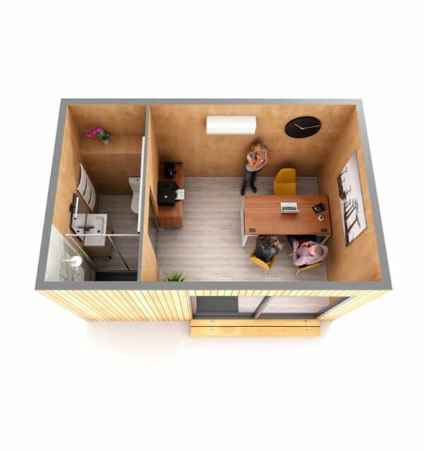 Studio et bureaux de jardin 15m2 - Studio haute qualité - EdenCube